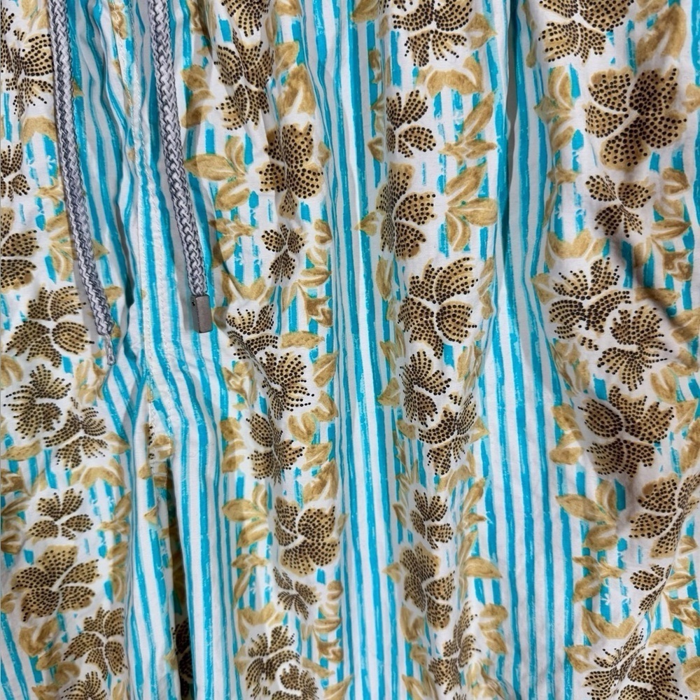 Vilebrequin Moorea Floral Stripe Print Swim Trunks Shorts - Picture 2 of 12